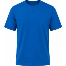 Ayışığı %100 Pamuk Bisiklet Yaka Tişört | Baskı ve Nakışa Uygun Rahat Kesim 0 Yaka Penye T-Shirt