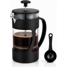 Frefly Store Kabakoz French Press 350ML - Kaşık Dahil Pot, Filtre Kahve Bitki Çayı Ihlamur Kuşburnu Sürahisi, Çay Demleme Seti