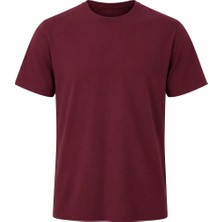 Ayışığı %100 Pamuk Bisiklet Yaka Tişört | Baskı ve Nakışa Uygun Rahat Kesim 0 Yaka Penye T-Shirt
