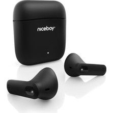 Frefly Store Niceboy Hıve Beans Siyah Bluetooth 5.0 Kulaklık