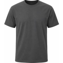 Ayışığı %100 Pamuk Bisiklet Yaka Tişört | Baskı ve Nakışa Uygun Rahat Kesim 0 Yaka Penye T-Shirt