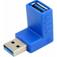 Frefly Store Alfais 5018 USB 3.0 Dirsek 90 Derece Bağlantı Çevirici Dönüştürücü
