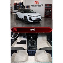 Citroën Ë-C5 Aircross Bej-Krem Renk 8d Diamond Premium Kaymaz Deri Oto Paspas