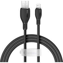 Frefly Store Baseus Pudding Hızlı Şarj Özellikli Lightning Kablo 2.4A, 1.2 Metre, Siyah