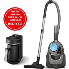 Frefly Store Philips BXA0058/00 XB2142/10 Toz Torbasız Süpürge + HDA150/161 Türk Ka