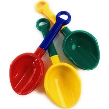 10.5 Çocuk Çok Renkli Kum Kepçesi Kum ve Plaj Için Plastik Kürek (Kırmızı/mavi, Sarı/yeşil
