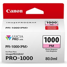 Frefly Store Canon PFI-1000 Pm Orijinal Fotoğraf Magentası Mürekkep Kartuşu 0551C001