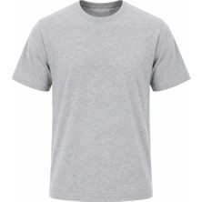 Ayışığı %100 Pamuk Bisiklet Yaka Tişört | Baskı ve Nakışa Uygun Rahat Kesim 0 Yaka Penye T-Shirt