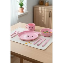 Frefly Store Miniso Lisanslı Sevimli Evcil Hayvan Serisi 5 Parça Çatal Kaşık Bıçak Seti – Hafif ve Pratik