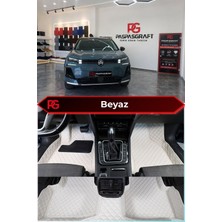 Citroën C5 Aircross Hybrid Beyaz Renk 8d Diamond Premium Kaymaz Deri Oto Paspas