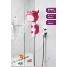 Kitchen Life Inek Şekilli Eğlenceli Çocuk Bebek Duş Başlığı