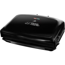 Frefly Store George Foreman Family Fitness Izgara, Panini ve Sandviç Grill, 32.5 x 18 cm Izgara Yüzeyi, Siyah 24330-56