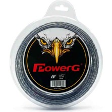 PowerG ​ Tırpan Misinası - Çelik Telli Burgulu Misina  -   3.3 mm Kalınlık - 54 Metre Uzunluk, Profesyonel Kesim