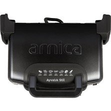 Frefly Store Arnica Ayvalık Stil GH26262 Tost Makinesi Siyah