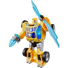 Frefly Store Transformers Cyberworld Bumblebee Power Spark, Energon Dalgalanması | Sesli ve Işıklı 28 Cm'lik Aksiyon Figürü | Robottan Araca Hızlı Dönüşüm | 6 Yaş ve Üzeri