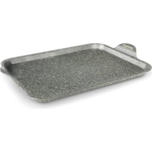 Frefly Store Flonal Cookware Monolite Indüksiyon Kanatlı, Dikdörtgen Plaka, 35 x 25 cm