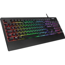 Frefly Store Everest Kb-93 Siyah USB Rainbow Aydınlatmalı Q Membrane