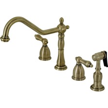 Frefly Store Kingston Brass KB1793ALBS Heritage 8-Inç Centerset Kitchen Musluk, Vintage Brass By Kingston Brass