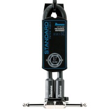 Frefly Store Ibanez Sı Serisi (Standart) Enstrüman Kablosu - 2 Açılı Fiş 3 Parçalı Set Patch Kablosu - Jak - Jak - Siyah - 0,21 M / 0,7 Ft (SI07P)