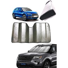 Frefly Store Suv ve Geniş Araba Ön Cam Güneşliği Metalize Parlak Alüminyum Baloncuklu (140 x 70 Cm)