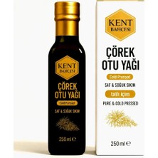 Kent Bahçesi Çörek Otu Yağı Yumuşak İçim 250 ml - Soğuk Sıkım Cam Şişe