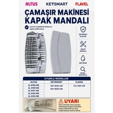 Öz Beyaz Eşya Keysmart- Key 8002 cm Çamaşır Makinesi Kapak Mandalı Beyaz Renk