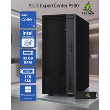 Asus Expertcenter P500 Intel Core 5 (210H) 32GB Ddr5 1tb SSD Windows 11 Home + Office 2026 + Flash Bellek Hediye