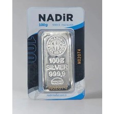 Nadir Gold 100 Gram Gümüş Külçe