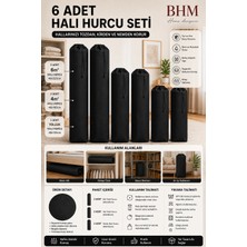 Bhm 6 Adet Halı Hurcu Seti Büzgülü Halı Saklama Çantası Toz ve Neme Karşı Koruyucu