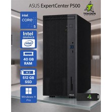 Asus Expertcenter P500 Intel Core 5 (210H) 40GB Ddr5 512GB SSD Windows 11 Pro + Office 2026 + Flash Bellek Hediye