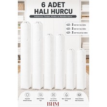 Bhm 6 Adet Halı Hurcu Seti Büzgülü Halı Saklama Çantası Toz ve Neme Karşı Koruyucu