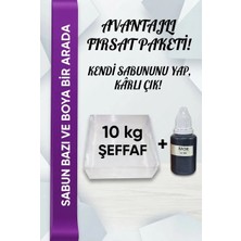 Organik Hekim 10 kg Şeffaf Sabun Bazı + Mor Sabun Boyası – Avantajlı Fırsat Paketi