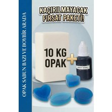 Organik Hekim 10 kg Opak Sabun Bazı +Mavi Sabun Boyası – Ekonomik Avantaj Paketi