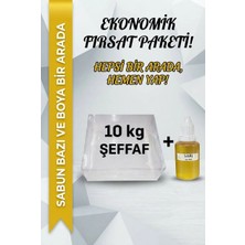 Organik Hekim 10 kg Şeffaf Sabun Bazı + 30 ml Sarı Sabun Boyası Seti Hobi ve Sabun Yapımı