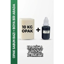 Organik Hekim 10 kg Opak Sabun Bazı + 30 ml Yeşil Sabun Boyası Hobi Seti