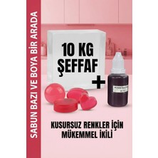 Organik Hekim 10 kg Şeffaf Sabun Bazı + Pembe Kırmızı Sabun Boyası – Kusursuz Renkler Için Mükemmel Ikili