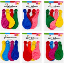 Mayf 40 Paket - 4pcs Küçük Boy Renkli 20CM Party Balon - Toplamda 160 Adet Balon (5332)