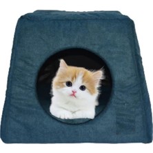 Kedi Yatağı-Kedi Evi-3 Fonksiyonlu-Katlanır- Kedi Alaska Evi-Kedi Eskimo Evi-Kedi Mağarası (Lar