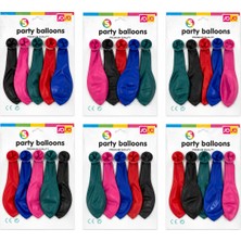 Mayf 30 Paket - 5pcs Orta Boy Renkli - 30CM Party Balon Toptamda 150 Adet Balon (5332)