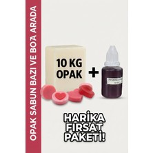Organik Hekim 10 kg Opak Sabun Bazı + Pembe Kırmızı Sabun Boyası – Kusursuz Renkler Için Mükemmel Ikili