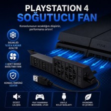 Trust GXT 233 Siyah Playstation 4 Soğutucu Fan 4 Adet Sessiz Fan ile Konsol Sıcaklığını Azaltır