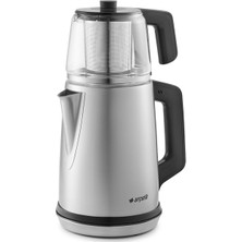 Arçelik K 3293 Ic Çay Makinesi Cam Demlik Paslanmaz Çelik Inox Renkli Modern Tasarım