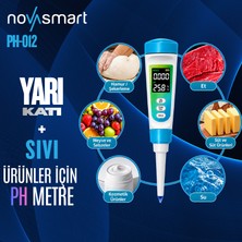 Novasmart PH-012 Yarı Katı ve Sıvı Numuneler Için Dijital Ph Metre