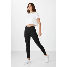 Piyera Kadın Siyah Slim Fit Yüksek Bel Spor Tayt - 30600