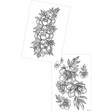 Artikel 2'li Geçici Dövme Seti,geçici Tattoo ,vücut Dövme,kol Bilek Dövme,boyun Dövme,sırt Dövme