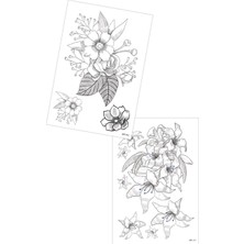 Artikel 2'li Geçici Dövme Seti,geçici Tattoo ,vücut Dövme,kol Bilek Dövme,boyun Dövme,sırt Dövme