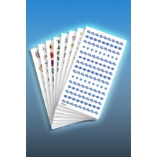 Artikel 8'li Tırnak Dövmesi Seti, Tırnak Sticker Seti, Nail Art, Tattoo