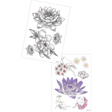 Artikel 2'li Geçici Dövme Seti,geçici Tattoo ,vücut Dövme,kol Bilek Dövme,boyun Dövme,sırt Dövme