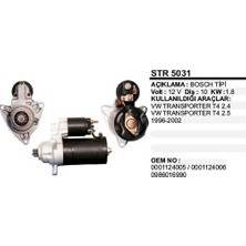 Marş Motoru 10 Diş 12V 1,8kw Vw Transporter T4 1,9d 2,4d 2,5d 2,5 2,8 1516782R Dodo STR5031