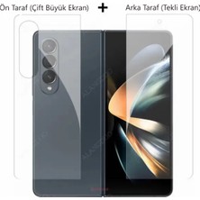 Mietubl Samsung Galaxy Z Fold 2  5g Uyumlu Mat Nano Ekran Koruyucu | Ön ve Arka Cam Dahil - Kenarsız Tam Mat, Kırılmaz Esnek Yapı